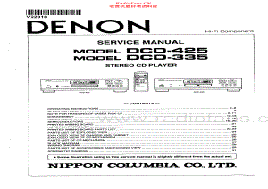 Denon-DCD425-cd-sm维修电路原理图.pdf