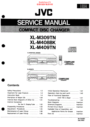 JVC-XLM409TN-cd-sm 维修电路原理图.pdf