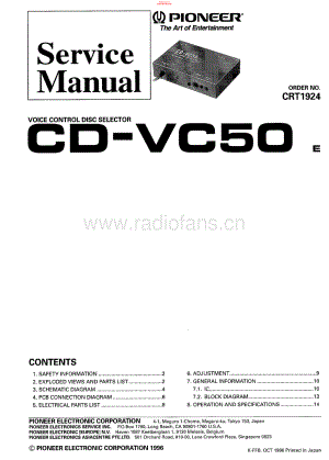 Pioneer-CDVC50-vcds-sm 维修电路原理图.pdf
