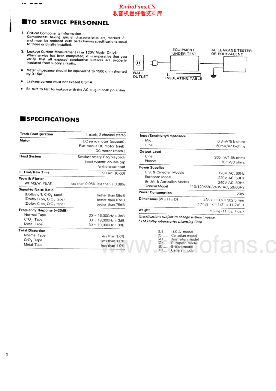 Yamaha-K600-tape-sm 维修电路原理图.pdf_第2页