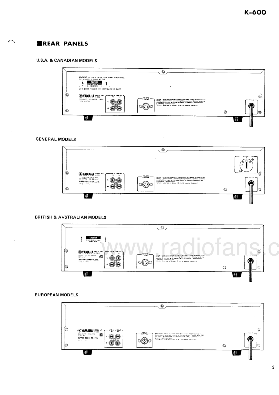 Yamaha-K600-tape-sm 维修电路原理图.pdf_第3页