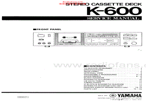 Yamaha-K600-tape-sm 维修电路原理图.pdf