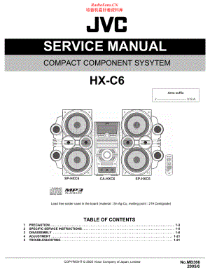JVC-HXC6-cs-sm 维修电路原理图.pdf