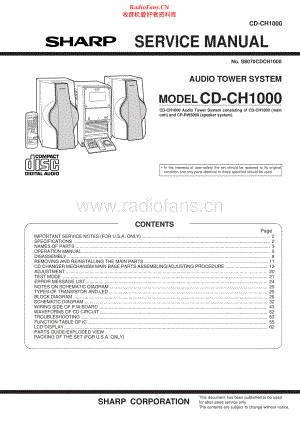 Sharp-CDCH1000-cs-sm 维修电路原理图.pdf