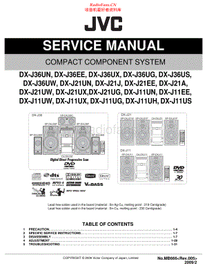 JVC-DXJ11-cs-sm 维修电路原理图.pdf