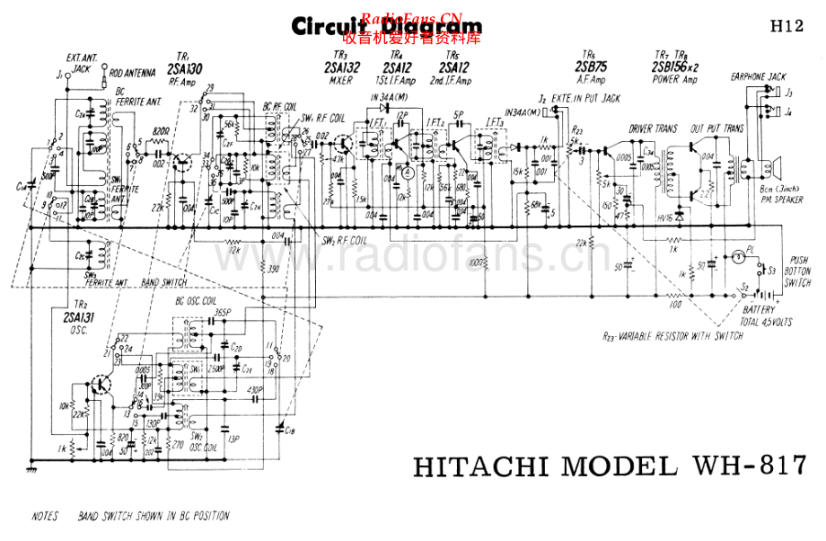 Hitachi-WH817-pr-sch 维修电路原理图.pdf_第1页