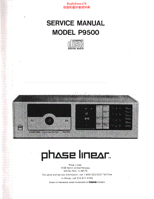 PhaseLinear-P9500-cd-sm 维修电路原理图.pdf