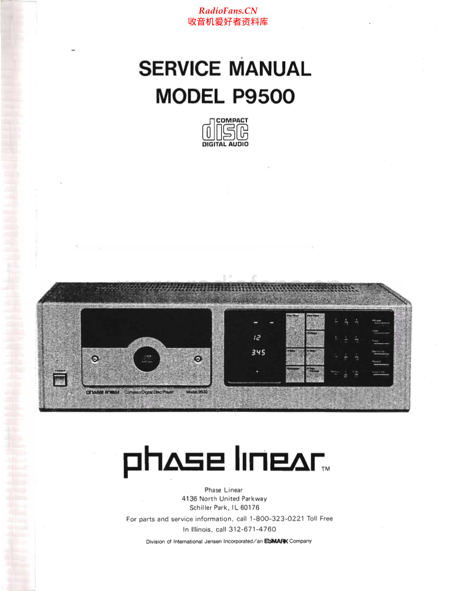 PhaseLinear-P9500-cd-sm 维修电路原理图.pdf_第1页