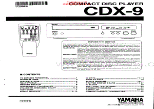 Yamaha-CDX9-cd-sm 维修电路原理图.pdf