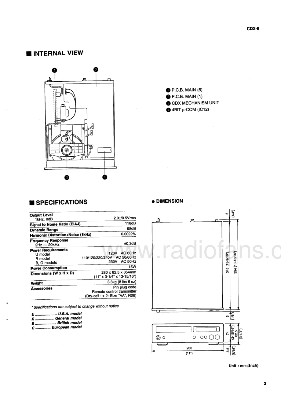 Yamaha-CDX9-cd-sm 维修电路原理图.pdf_第3页