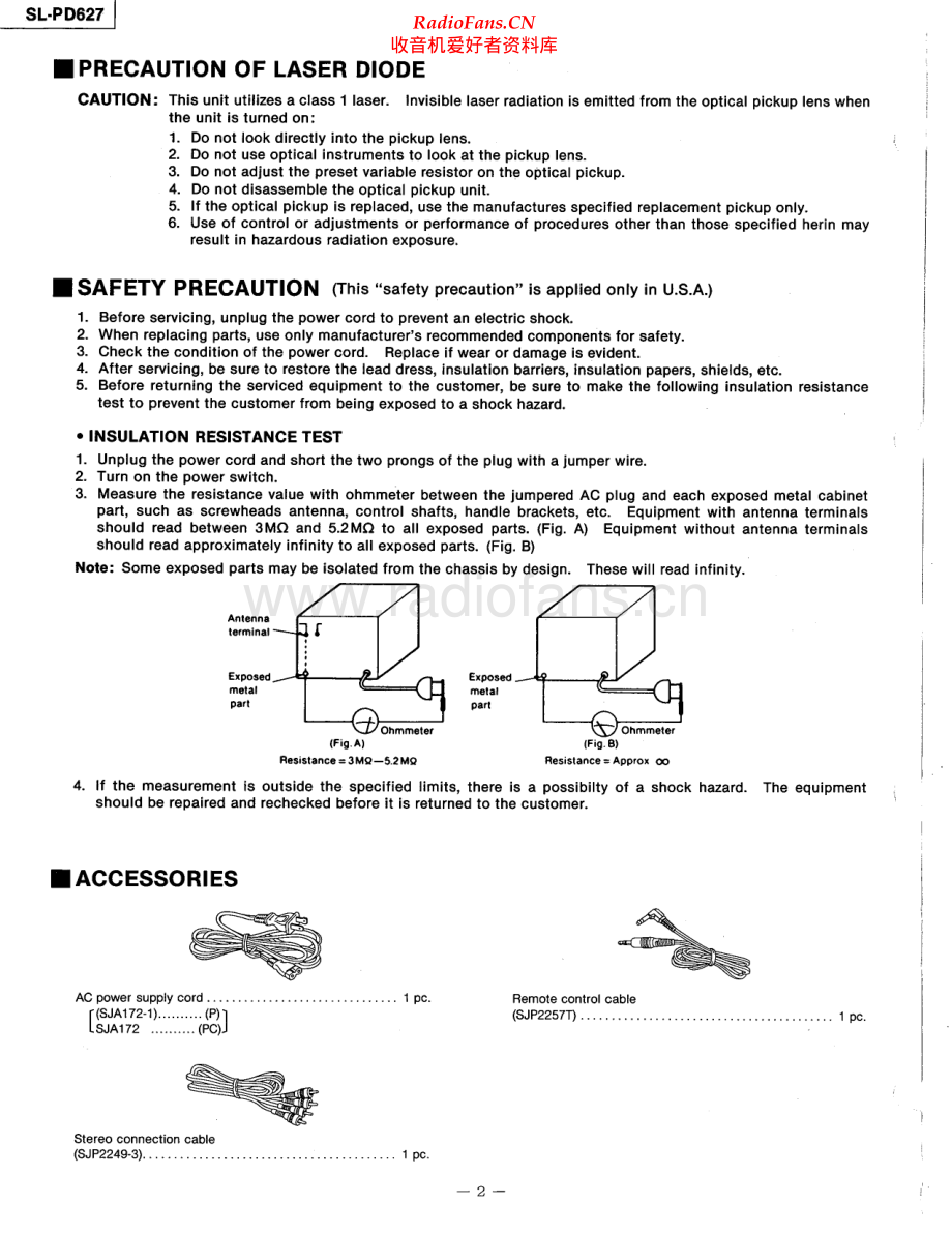 Technics-SLPD627-cd-sm 维修电路原理图.pdf_第2页