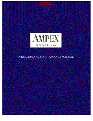 Ampex-350-tape-sm维修电路原理图.pdf