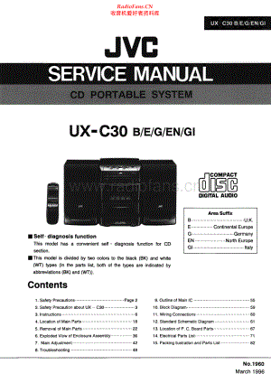 JVC-UXC30-cs-sm 维修电路原理图.pdf