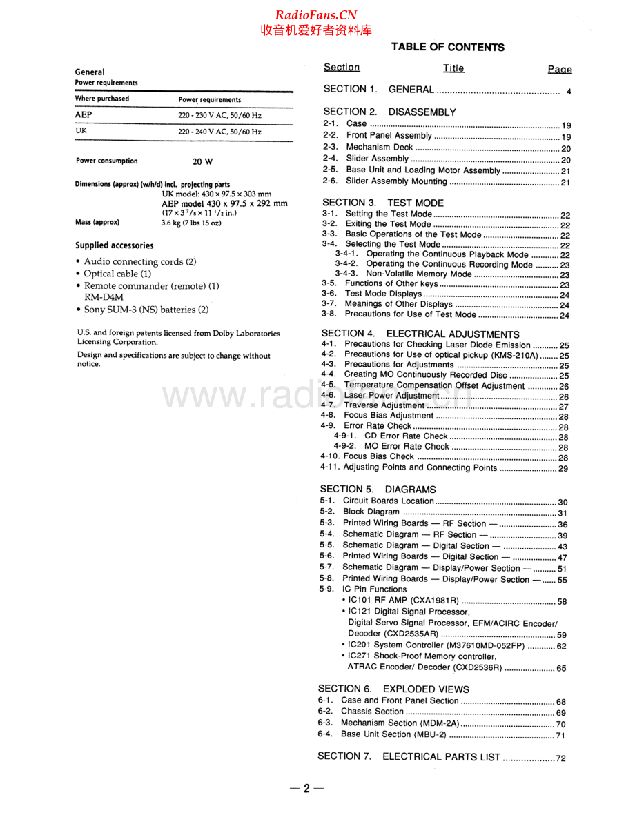 Sony-MDS303-md-sm 维修电路原理图.pdf_第2页