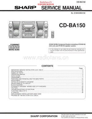 Sharp-CDBA150-cs-sm 维修电路原理图.pdf