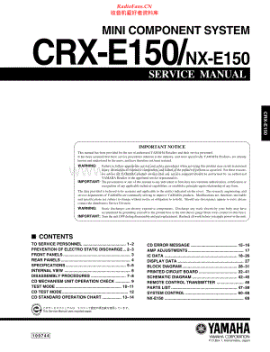 Yamaha-CRXE150-cs-sm 维修电路原理图.pdf