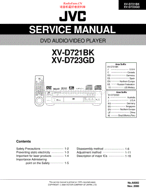 JVC-XVD721BK-cd-sm 维修电路原理图.pdf