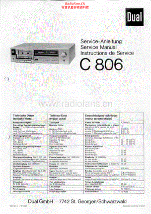Dual-C806-tape-sm维修电路原理图.pdf