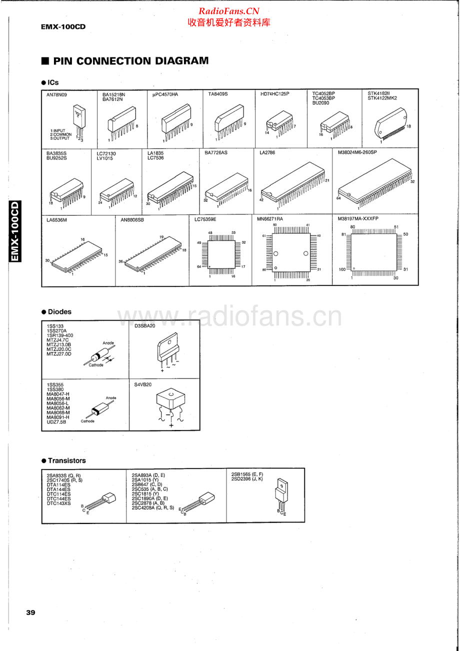 Yamaha-EMX100CD-cd-sch 维修电路原理图.pdf_第1页