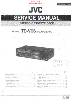 JVC-TDV66-tape-sm 维修电路原理图.pdf