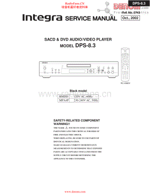 Integra-DPS8_3-sacd-sm 维修电路原理图.pdf