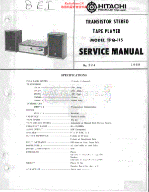 Hitachi-TPQ115-tape-sm 维修电路原理图.pdf