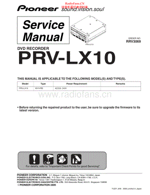 Pioneer-PRVLX10-dvd-sm 维修电路原理图.pdf