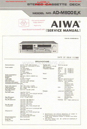 Aiwa-ADM800-tape-sm维修电路原理图.pdf