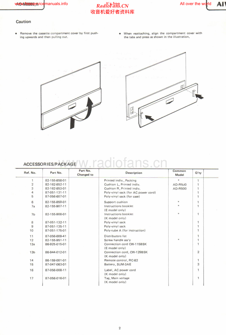 Aiwa-ADM800-tape-sm维修电路原理图.pdf_第2页