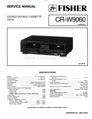 Fisher-CRW9060-tape-sch维修电路原理图.pdf