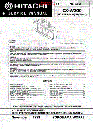 Hitachi-CXW300-cs-sch 维修电路原理图.pdf