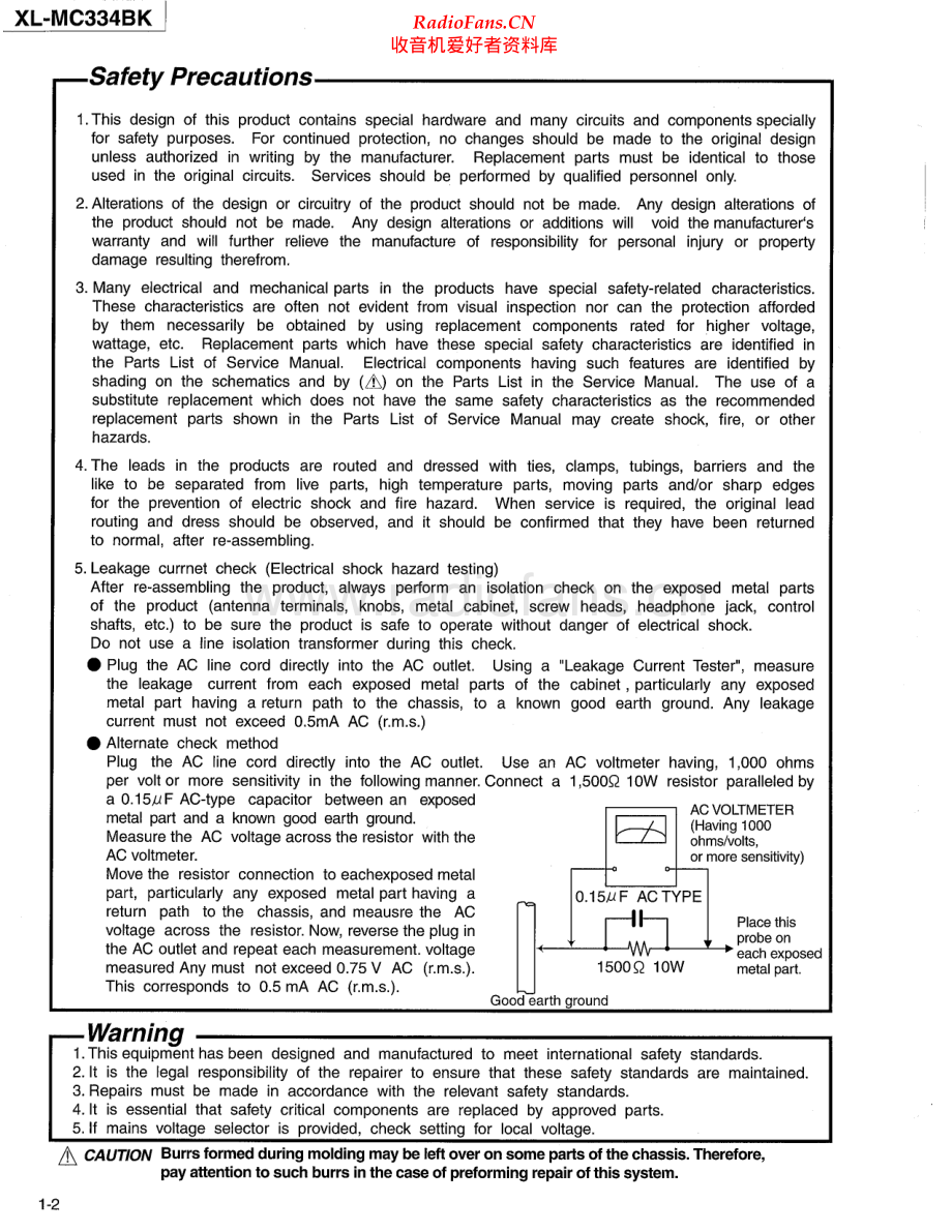JVC-XLMC334BK-cd-sm 维修电路原理图.pdf_第2页