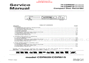 Marantz-CDR620-cd-sm 维修电路原理图.pdf
