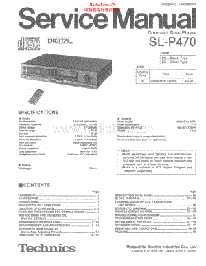 Technics-SLP470-cd-sm 维修电路原理图.pdf