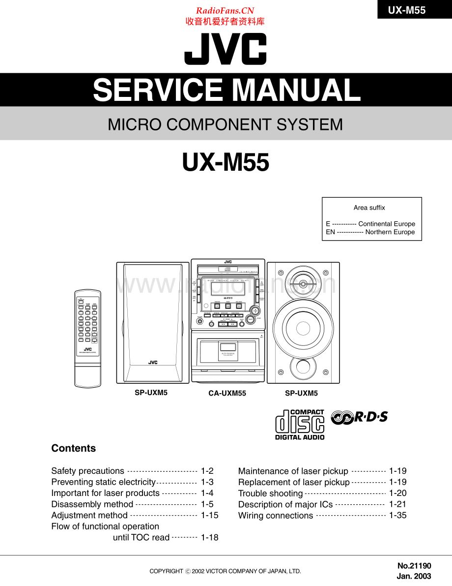 JVC-UXM55-cs-sm 维修电路原理图.pdf_第1页