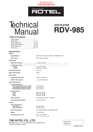 Rotel-RDV985-cd-sm 维修电路原理图.pdf