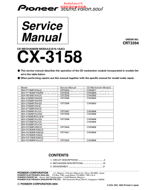 Pioneer-CX3158-cdm-sm 维修电路原理图.pdf