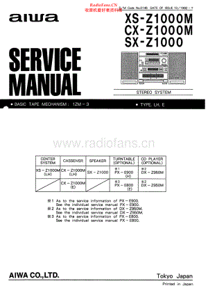 Aiwa-XSZ1000M-cs-sm维修电路原理图.pdf