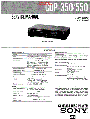Sony-CDP550-cd-sm 维修电路原理图.pdf