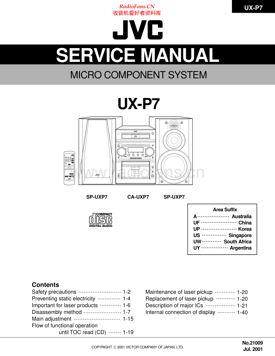 JVC-UXP7-cs-sm 维修电路原理图.pdf_第1页