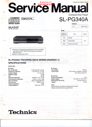 Technics-SLPG340A-cd-sm(1) 维修电路原理图.pdf