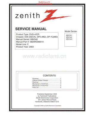 Zenith-XBV342-dvd-sm 维修电路原理图.pdf