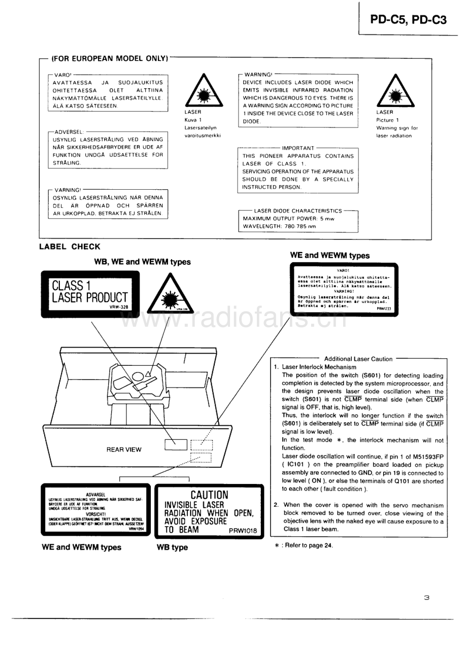 Pioneer-PDC3-cd-sm 维修电路原理图.pdf_第3页