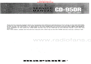 Marantz-CD95DR-cd-sm 维修电路原理图.pdf