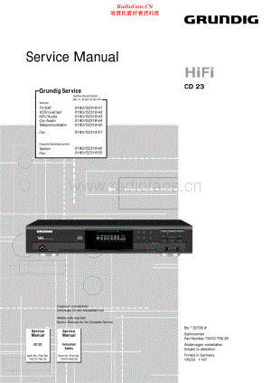 Grundig-CD23-cd-sm维修电路原理图.pdf