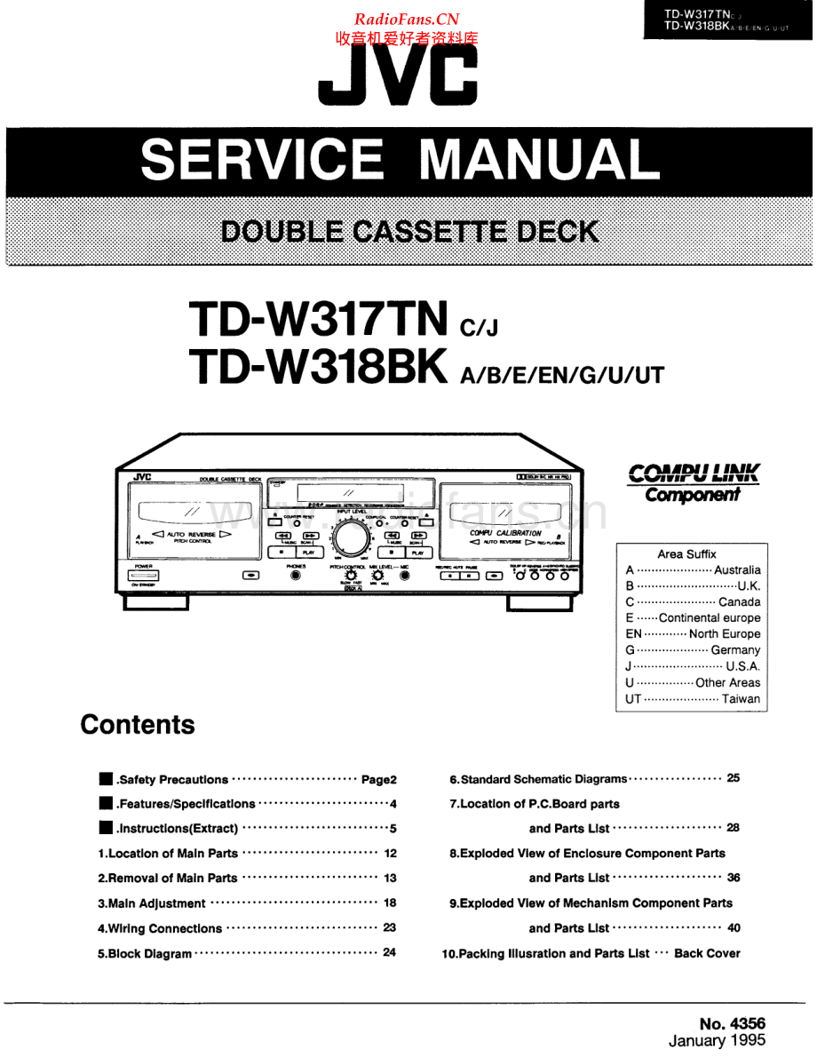 JVC-TDW317TN-tape-sm 维修电路原理图.pdf_第1页
