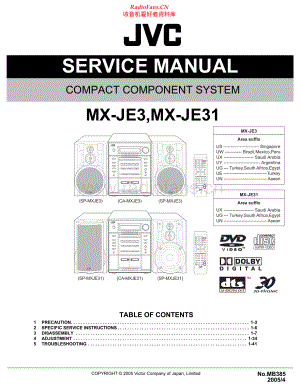 JVC-MXJE31-cs-sm 维修电路原理图.pdf