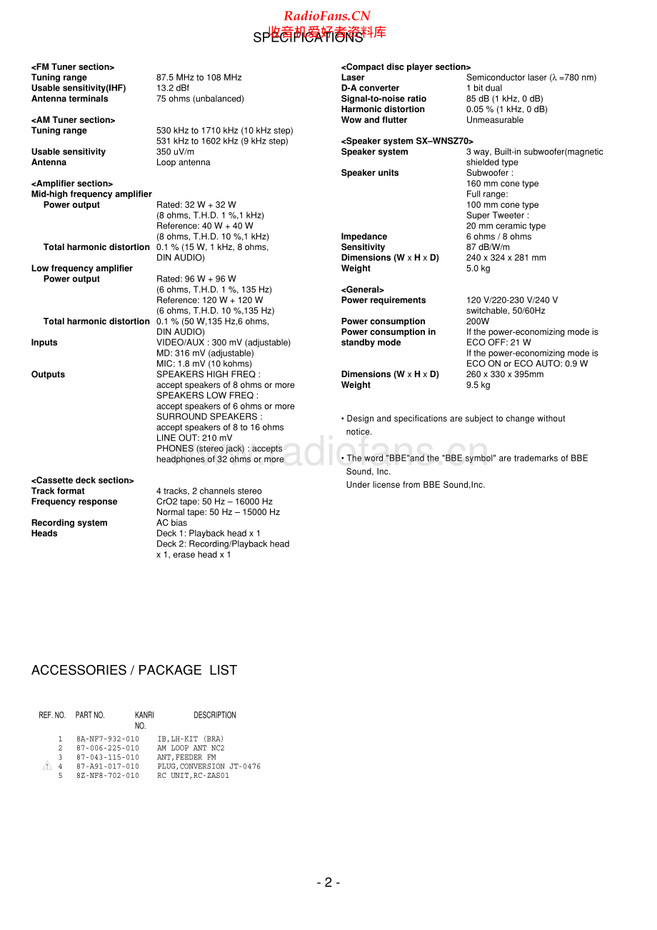 Aiwa-NSXSZ71-cs-sm维修电路原理图.pdf_第2页