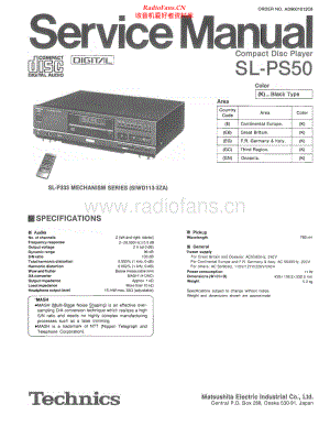Technics-SLPS50-cd-sm(1) 维修电路原理图.pdf