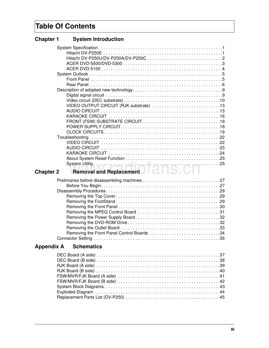 Hitachi-DVP250-cd-sm 维修电路原理图.pdf_第3页